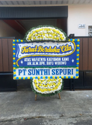 Papan Bunga Duka di Kunciran