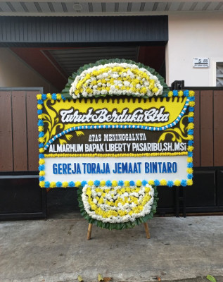 Papan Bunga Duka di Kunciran